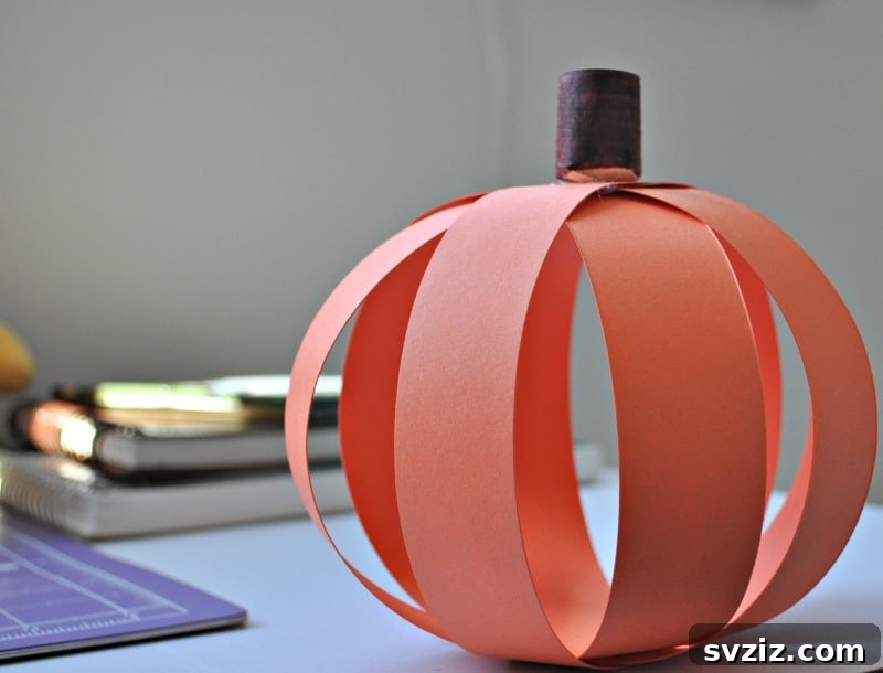 27 Fun Thanksgiving Crafts for Toddlers 8 Paper Pumpkin For Preschoolers