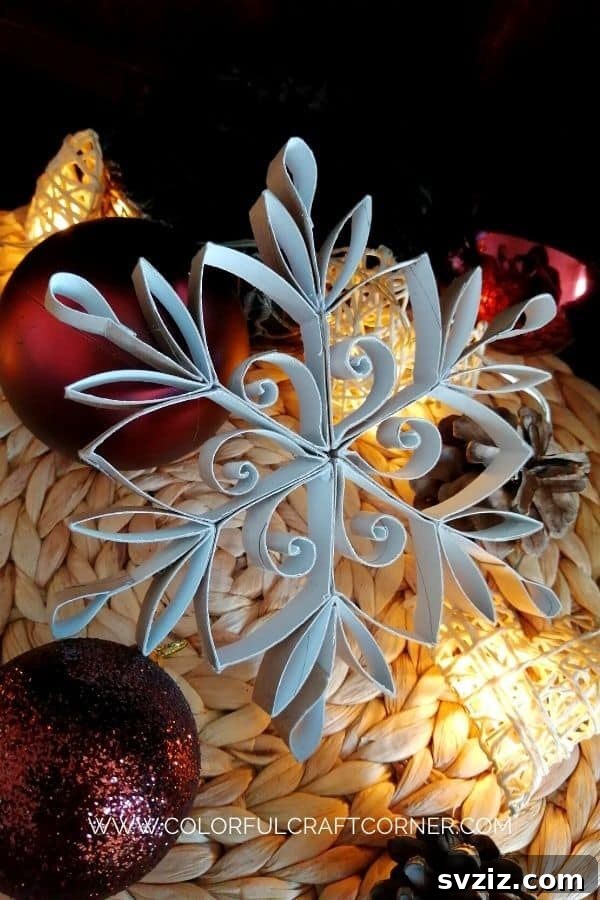 Snowflakes Out of Toilet Paper Rolls