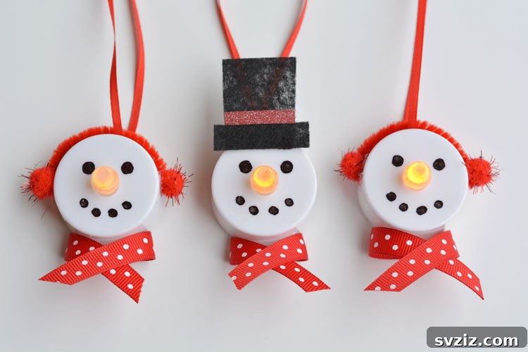 Tealight Snowman