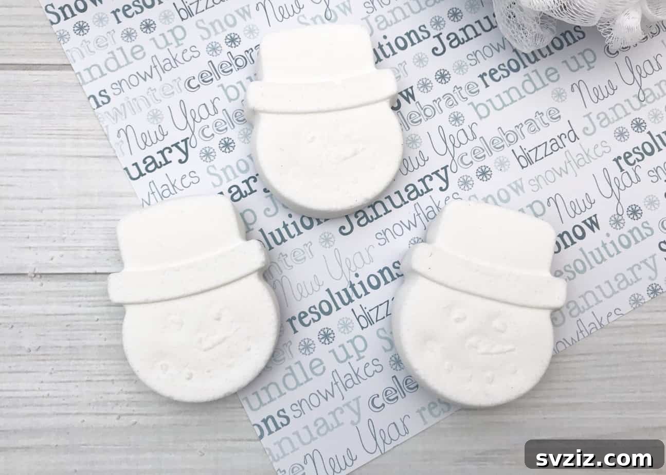 Snowman Bath Bombs