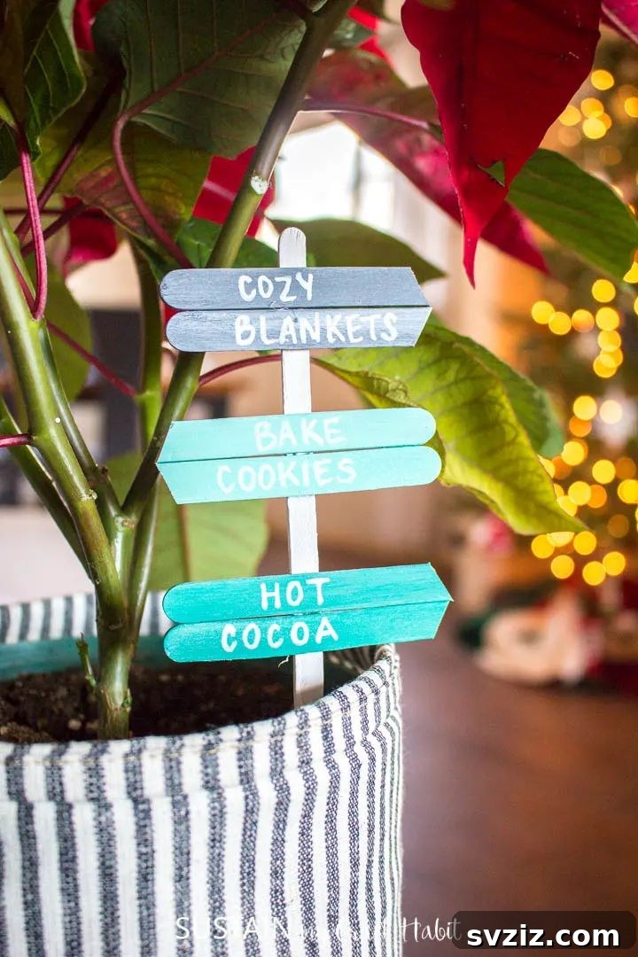 Mini Signs From Popsicle Sticks