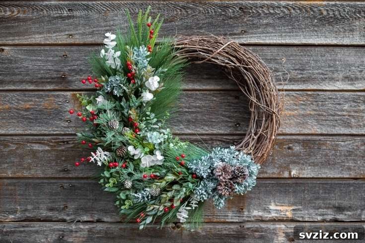 Cozy Winter Creations: 27 Craft Ideas for Grown-Ups 29 Grapevine Wreath