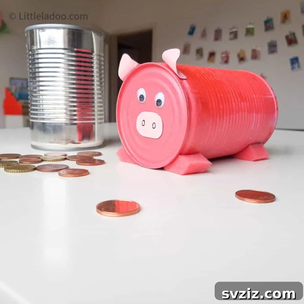 Tin Can Piggy Bank