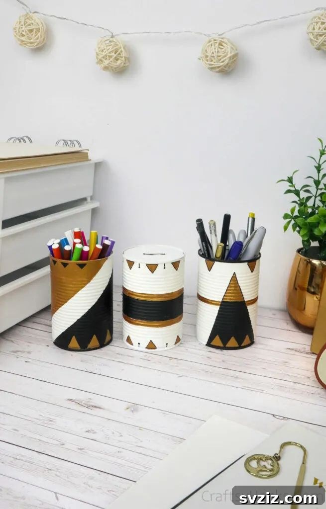 Upcycled Tin cans