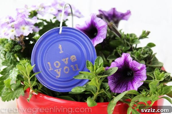 DIY Stamped Plant Markers