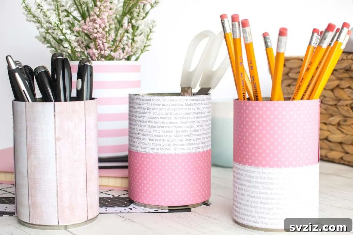 Pretty In Pink Can Organizer