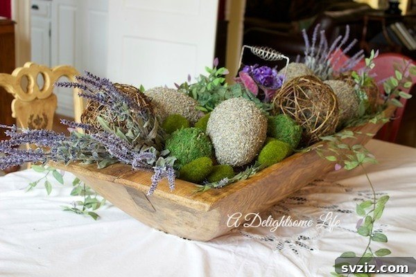 Fresh Farmhouse Spring Decor Ideas 20 Dough Bowls with Spring Floral Arrangement