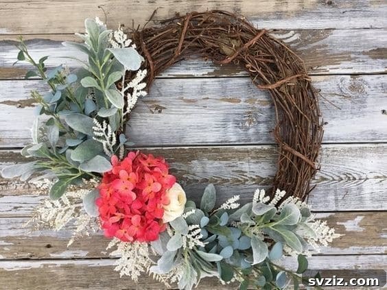 Fresh Farmhouse Spring Decor Ideas 4 Handmade Spring Wreath Farmhouse Style