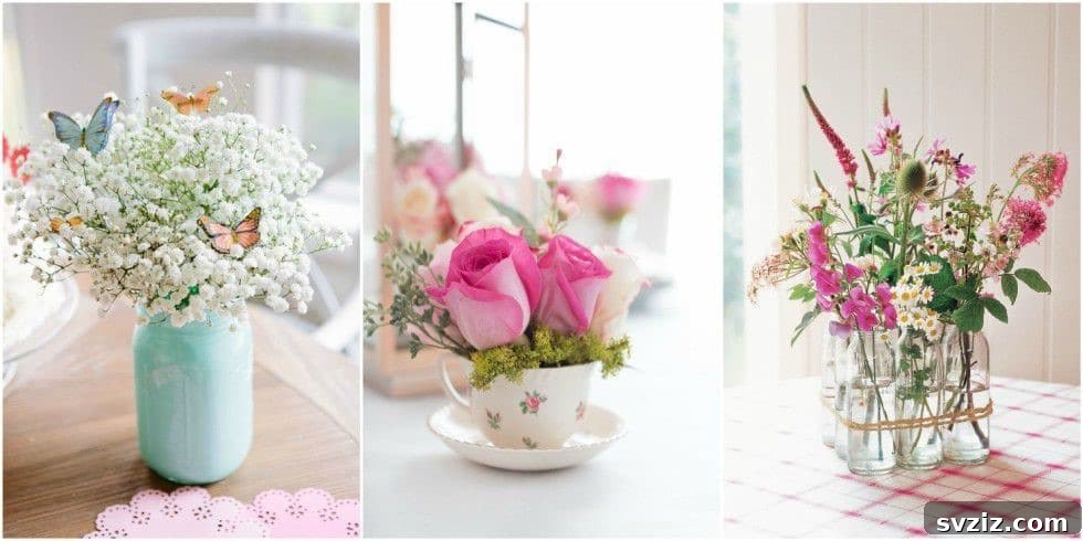 Fresh Farmhouse Spring Decor Ideas 6 Floral Teacups as Farmhouse Spring Table Decor
