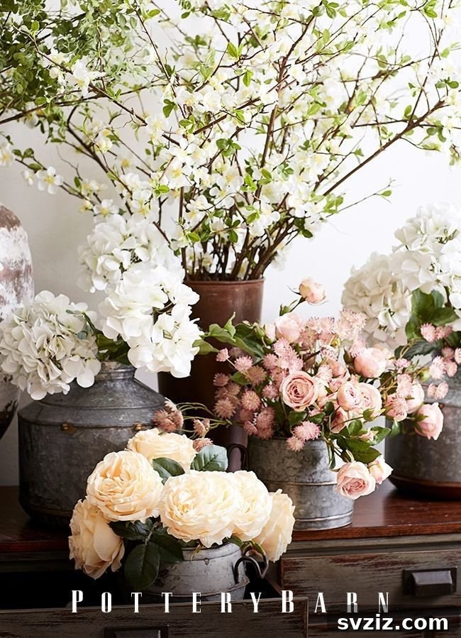 Fresh Farmhouse Spring Decor Ideas 7 Blooming Flower Pots for Farmhouse Spring Entryway