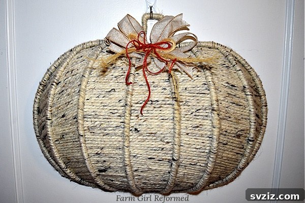 Sweater Pumpkin Wreath