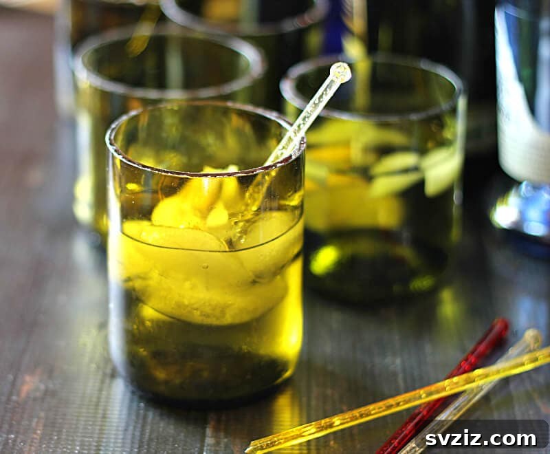 Recycle Wine Bottles into Drinking Glasses