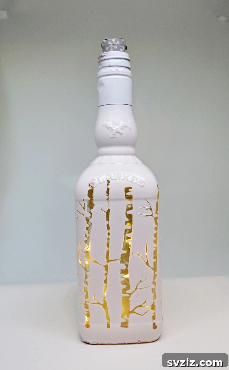 Festive Christmas Wine Bottle Lights