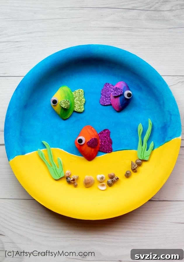 Seashell Decor: Craft Your Own Coastal Oasis 18 Seashell Fish In Aquarium