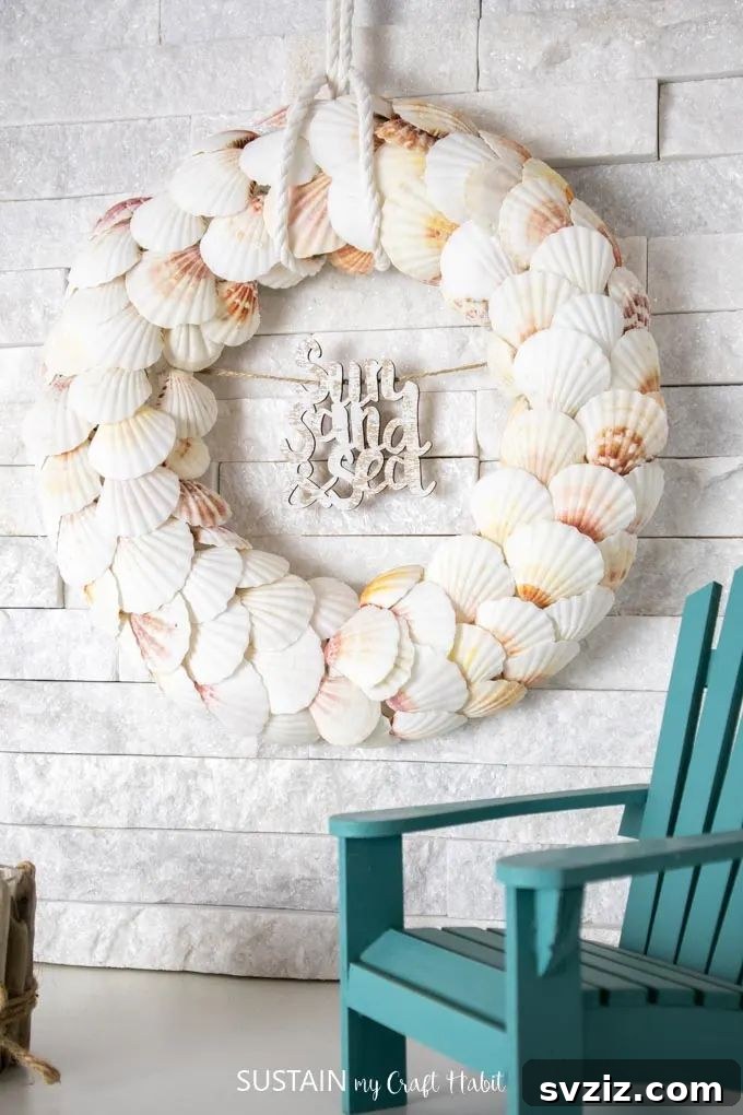 Seashell Decor: Craft Your Own Coastal Oasis 19 DIY Seashell Wreath