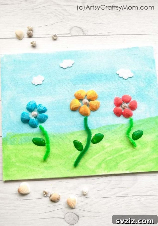 Seashell Decor: Craft Your Own Coastal Oasis 20 Seashell Flower Garden