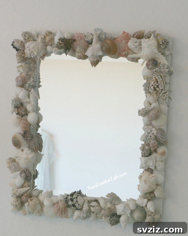 Seashell Decor: Craft Your Own Coastal Oasis 34 Seashell Mirror