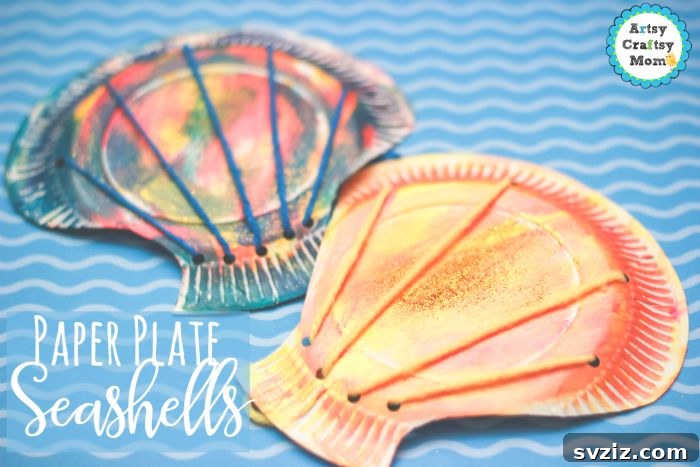 Seashell Decor: Craft Your Own Coastal Oasis 37 Paper Plate Seashell Craft For Preschoolers