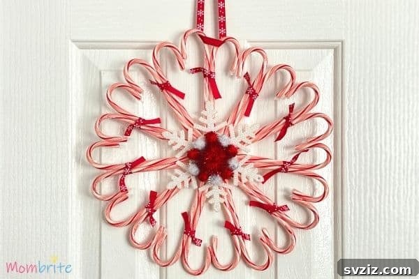 Dazzling Christmas Decor Ideas to Transform Your Home 11 Christmas Candy Cane Wreath