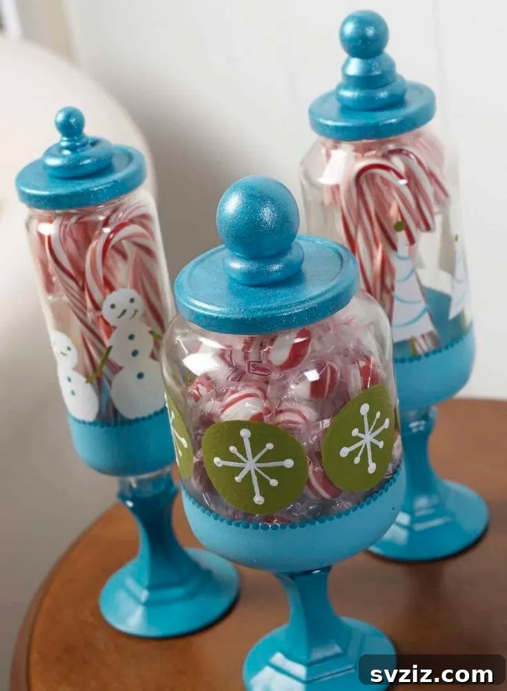 Dazzling Christmas Decor Ideas to Transform Your Home 12 Christmas Apothecary Jars Decor