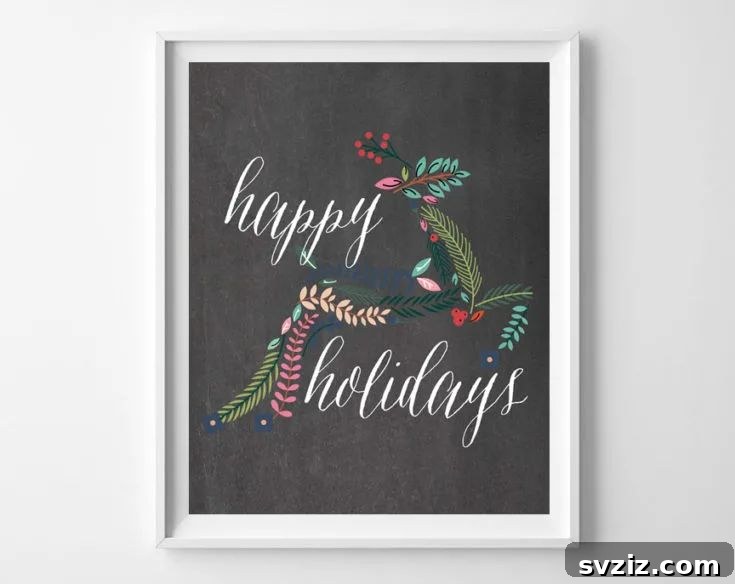 Dazzling Christmas Decor Ideas to Transform Your Home 3 Framed Christmas Art Printable