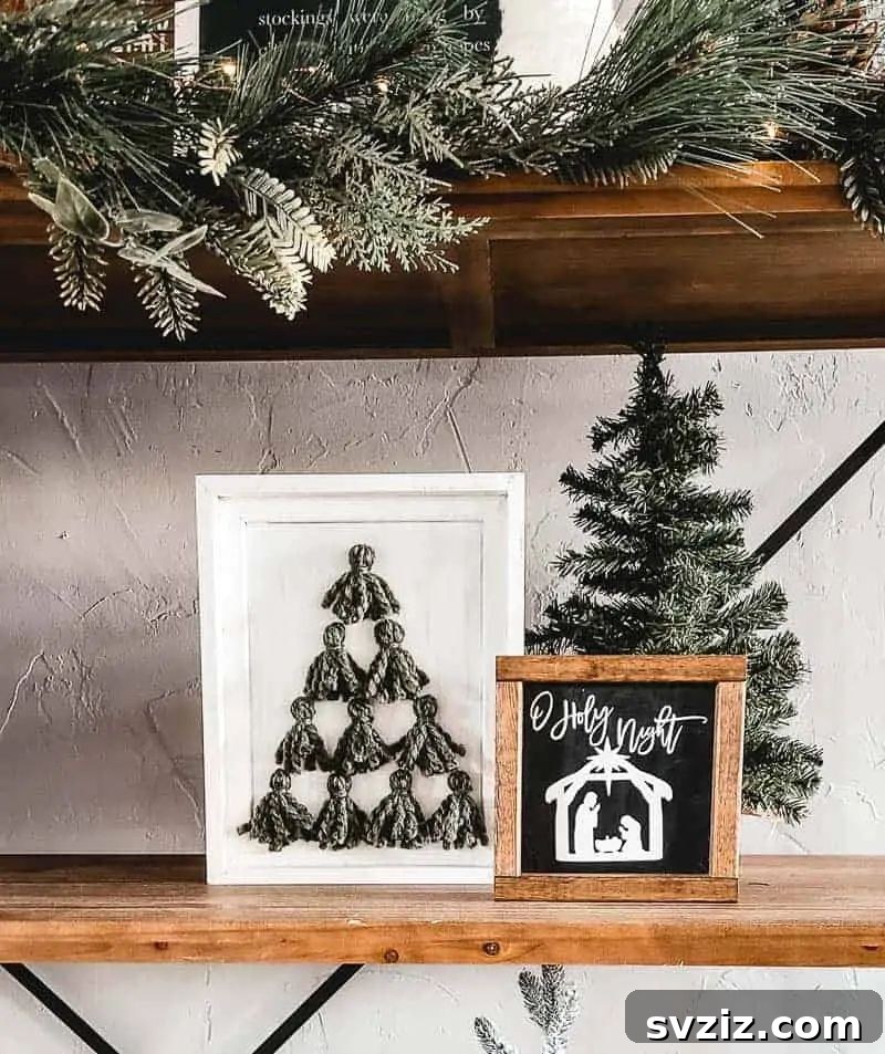 Dazzling Christmas Decor Ideas to Transform Your Home 6 Tassel Tree Christmas Wall Art