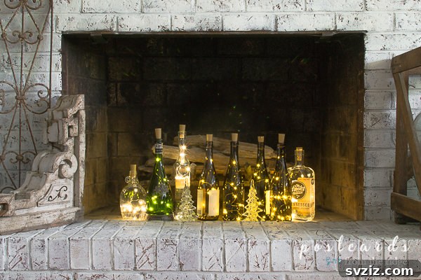 Wine Bottle Luminaries
