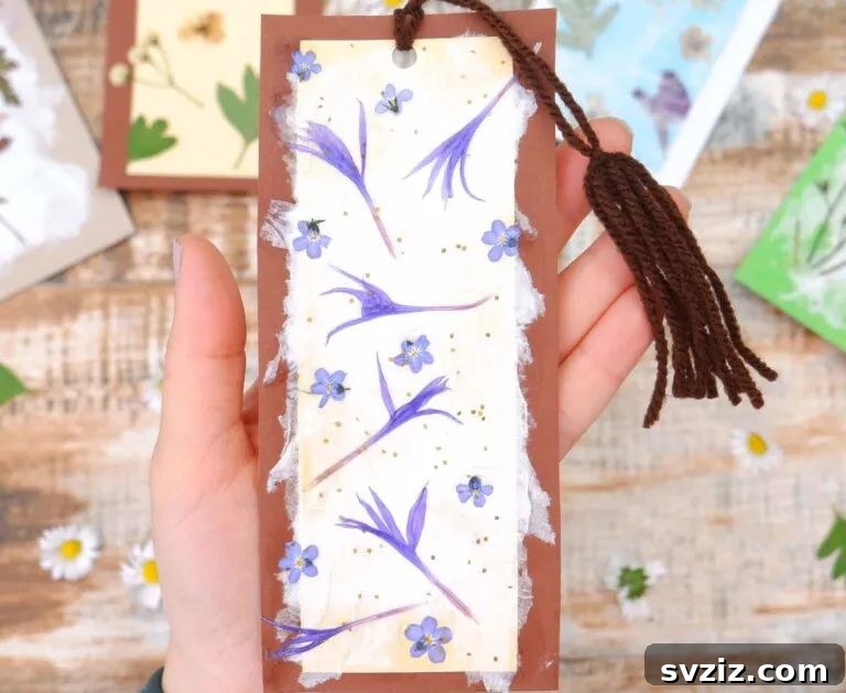 Pressed Flower Bookmarks