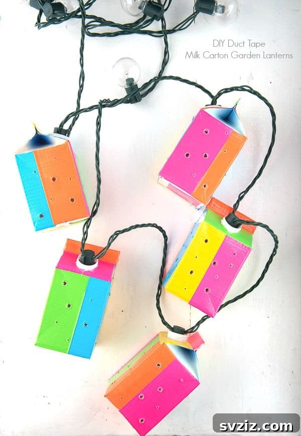DIY Milk Carton Lanterns