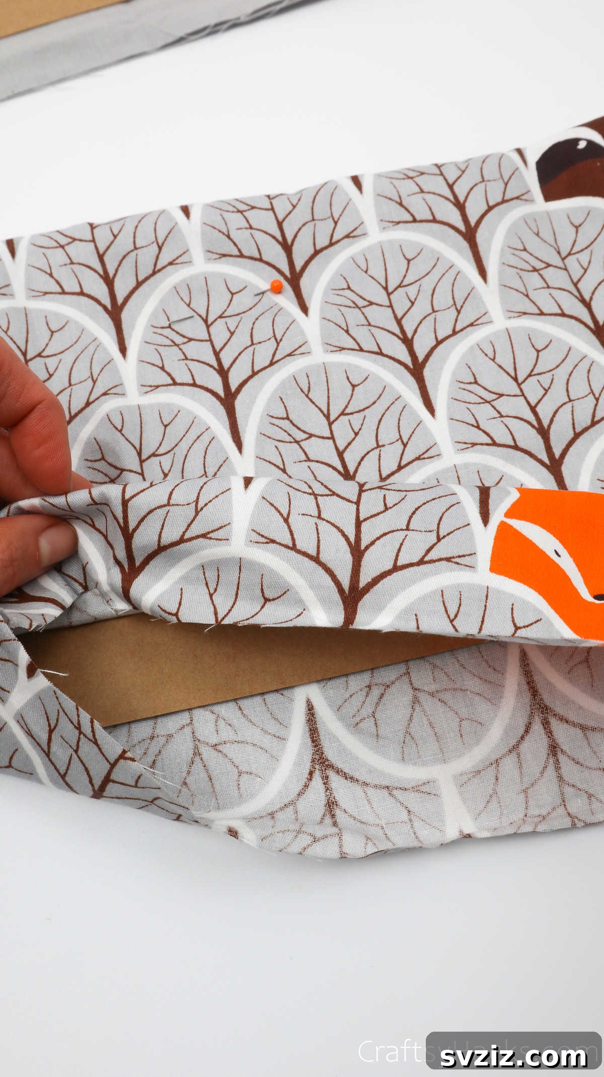 Design Your Own Mail Sorting Solution 14 Cardboard positioned inside the fabric pocket