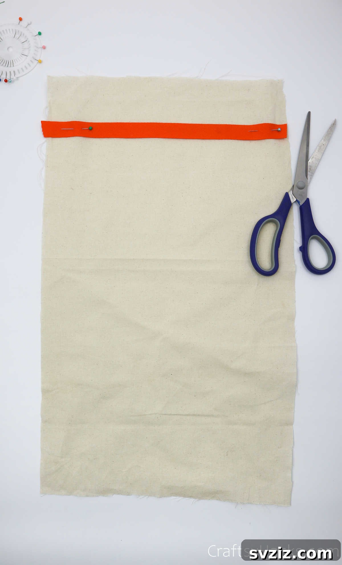 Design Your Own Mail Sorting Solution 20 Twill tape pinned to the main base fabric