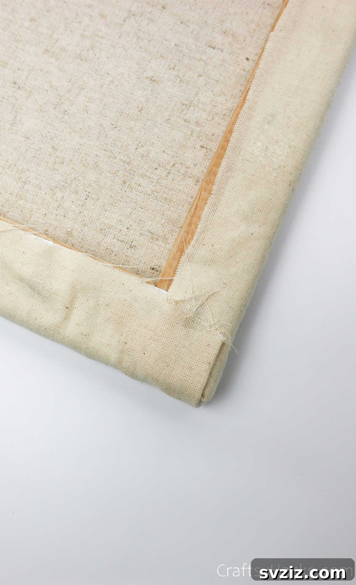 Design Your Own Mail Sorting Solution 25 Finished folded fabric corners on the canvas back