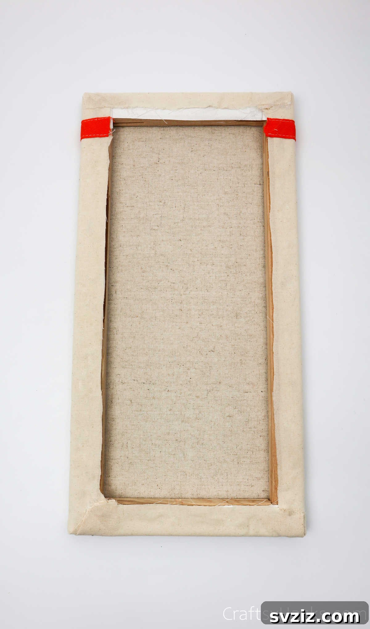 Design Your Own Mail Sorting Solution 26 Back view of the fabric-wrapped canvas organizer