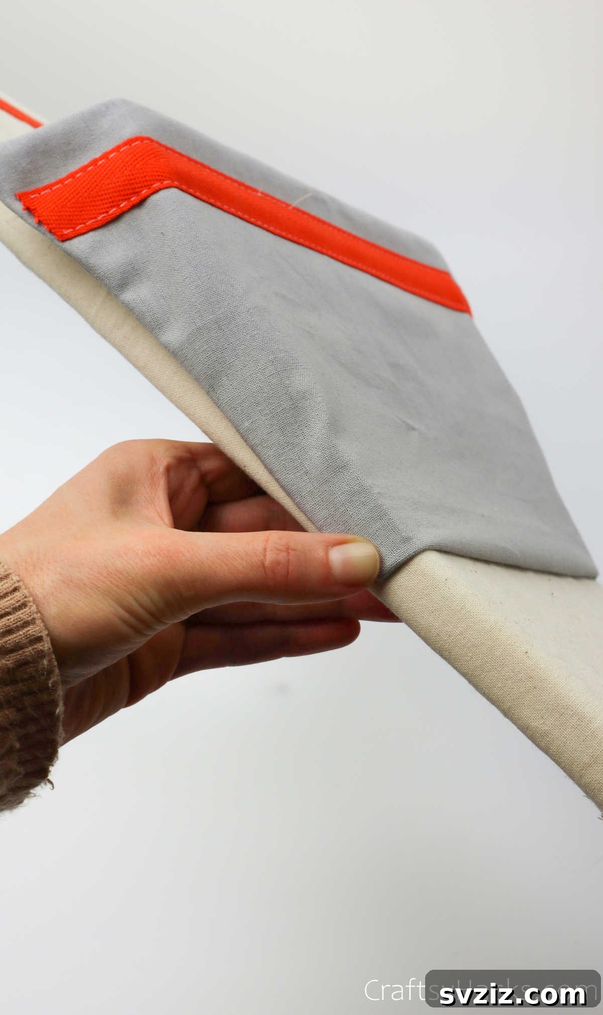Design Your Own Mail Sorting Solution 31 Attaching the sides of the top pocket with hot glue