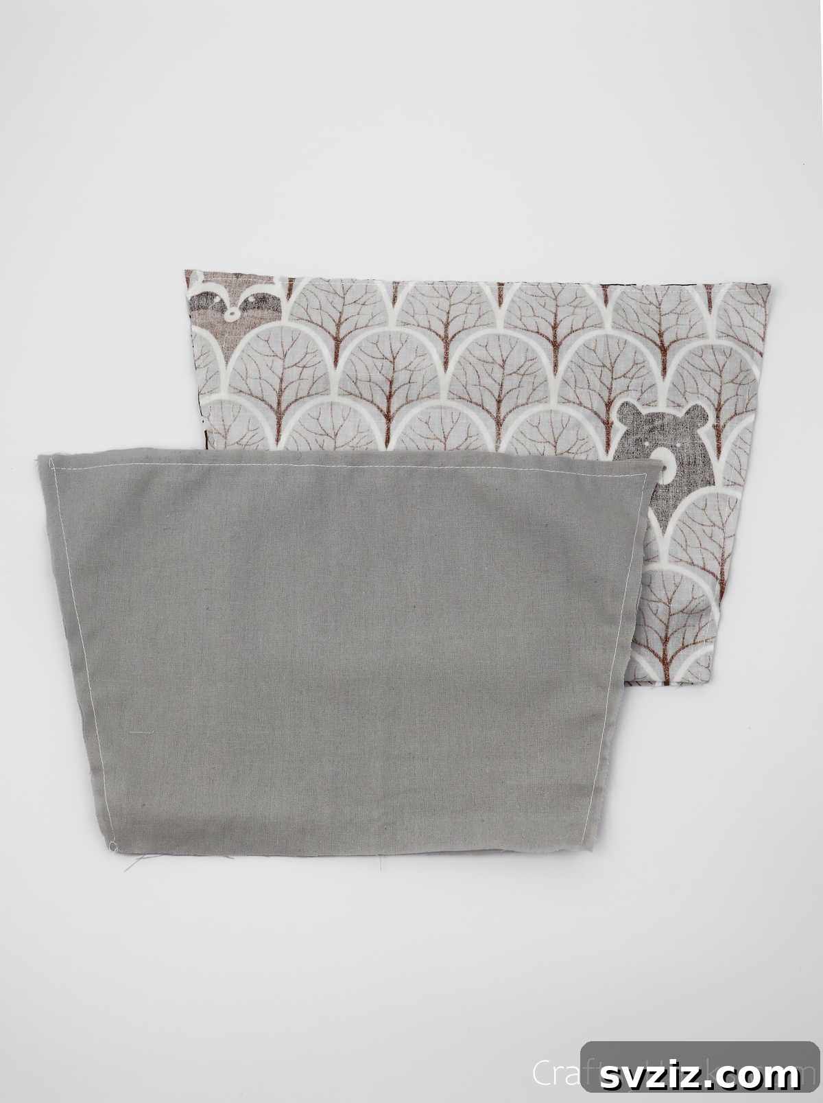 Design Your Own Mail Sorting Solution 10 Two neatly sewed fabric pockets for mail organizer