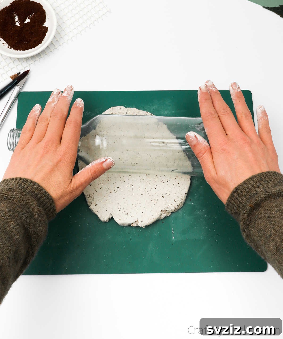 Smoothly Rolling Out Air Dry Clay
