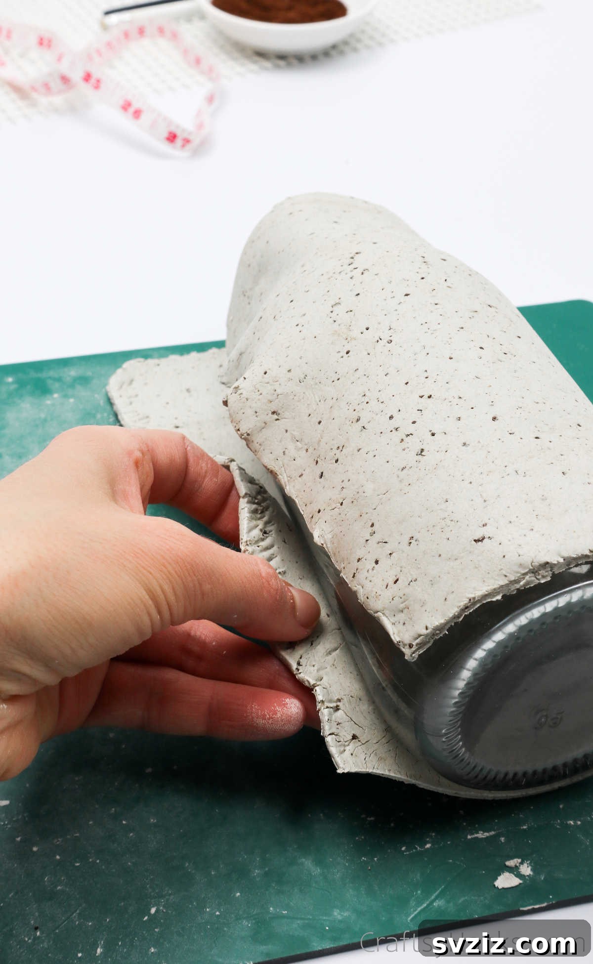 Pressing Clay Edges Together to Form Seam
