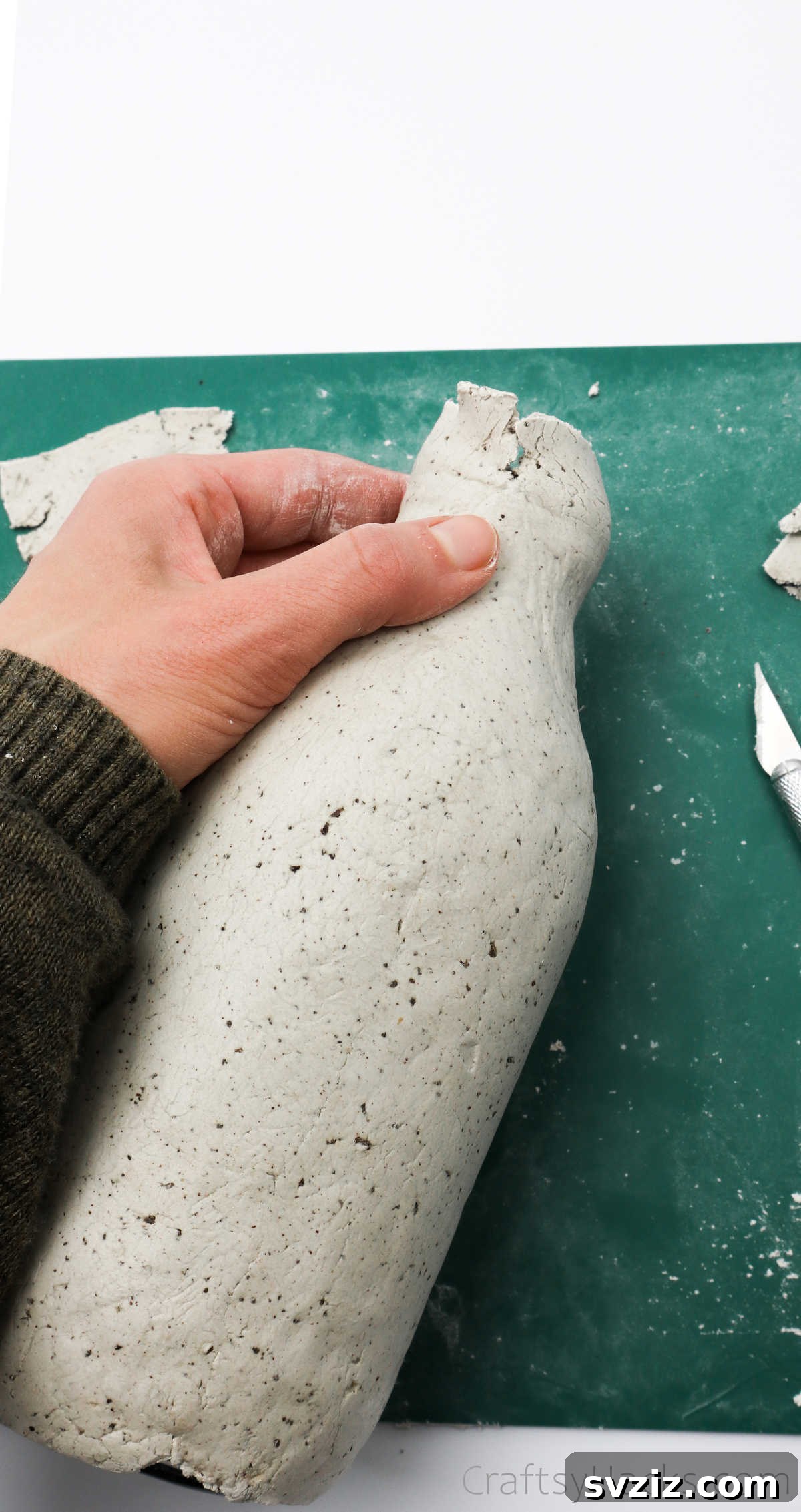 Molding Clay Around Bottle Neck