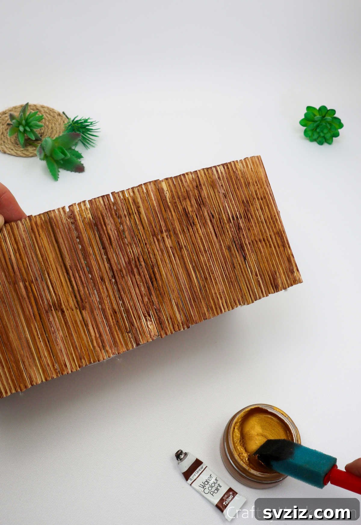 Boho Succulent Bliss: Your DIY Planter Guide 17 painting skewers
