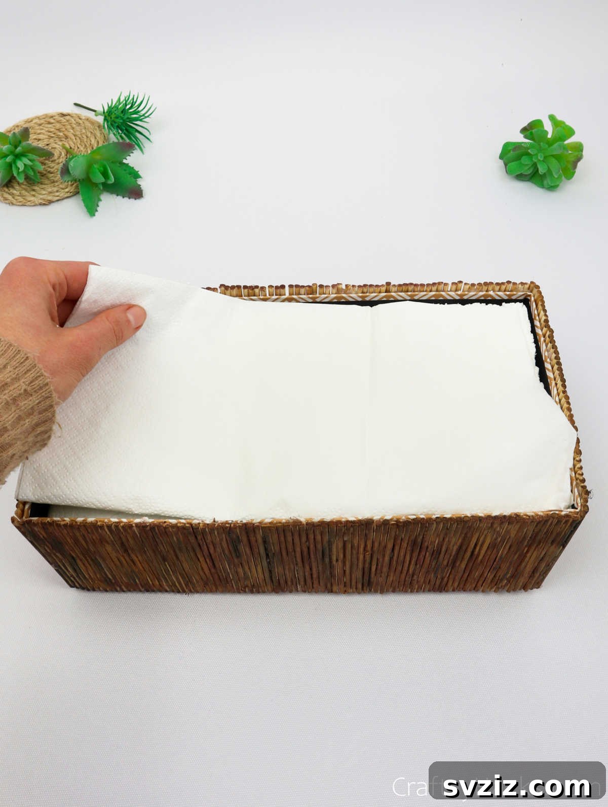 Boho Succulent Bliss: Your DIY Planter Guide 21 lining box with paper towel
