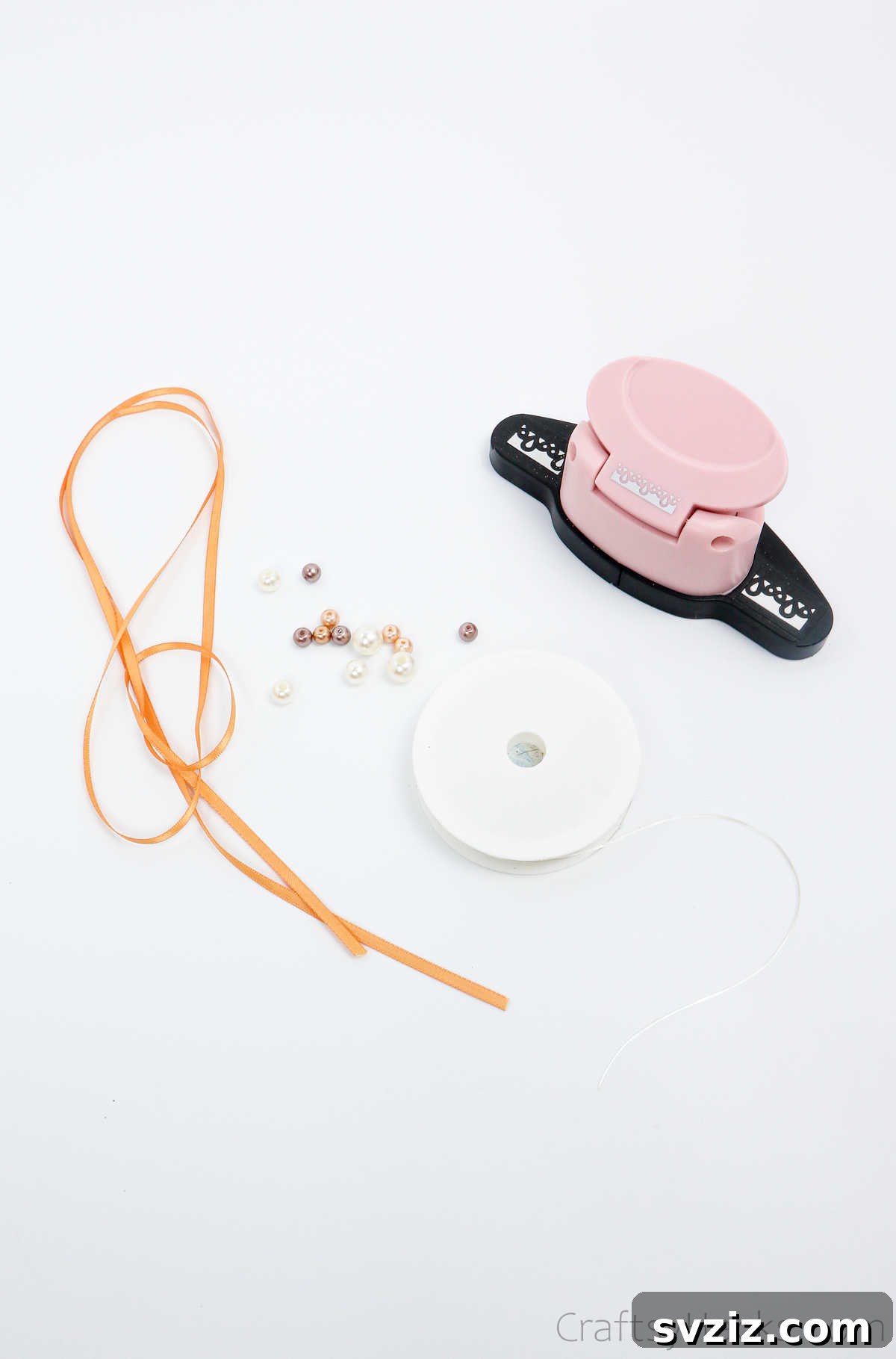 Pearl Beads and Ribbon for Wedding Centerpiece Decoration