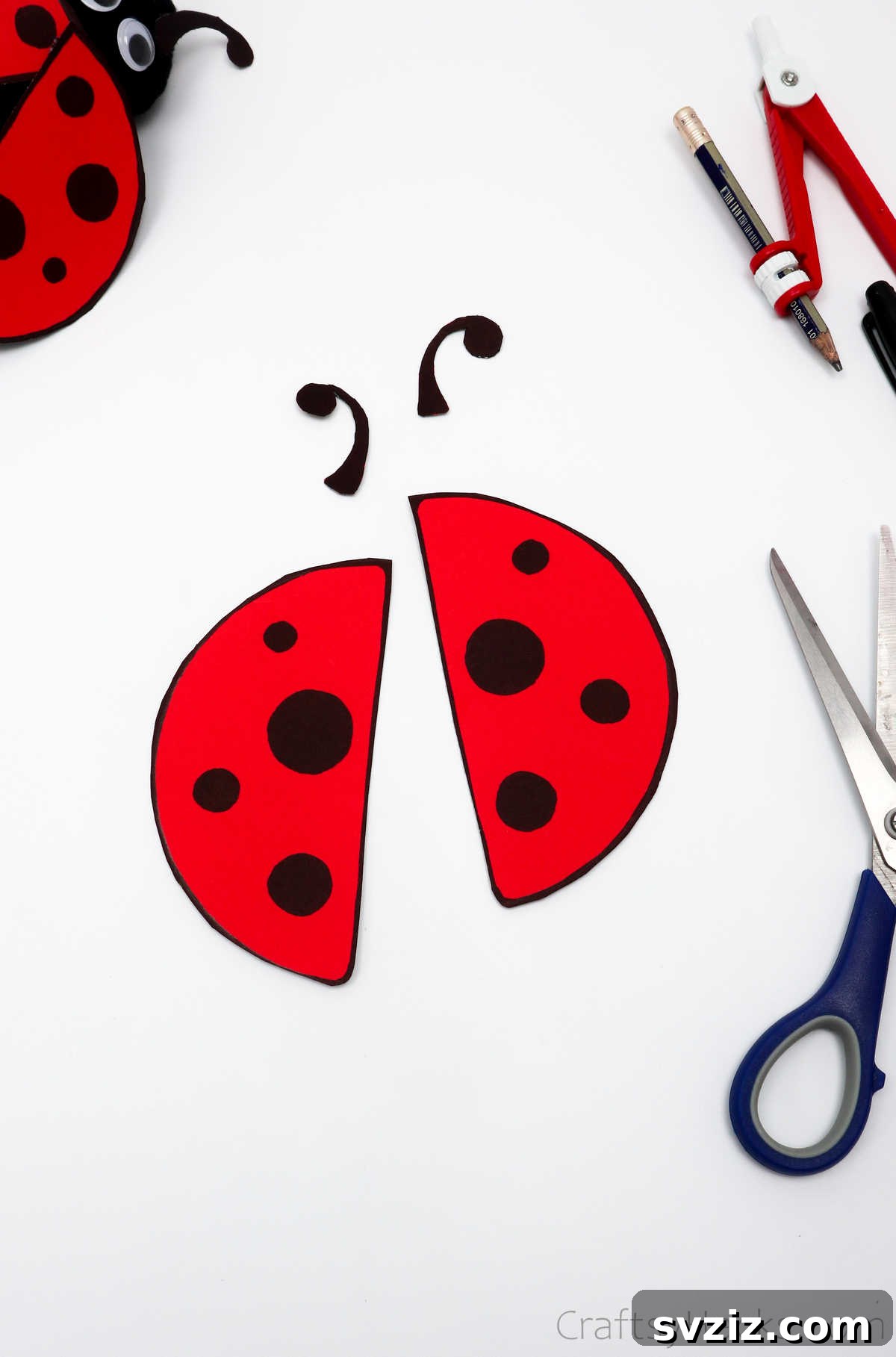 DIY Cardboard Tube Ladybugs 22 cut out ladybug