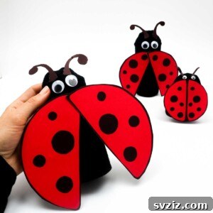 DIY Cardboard Tube Ladybugs 33 ladybug craft
