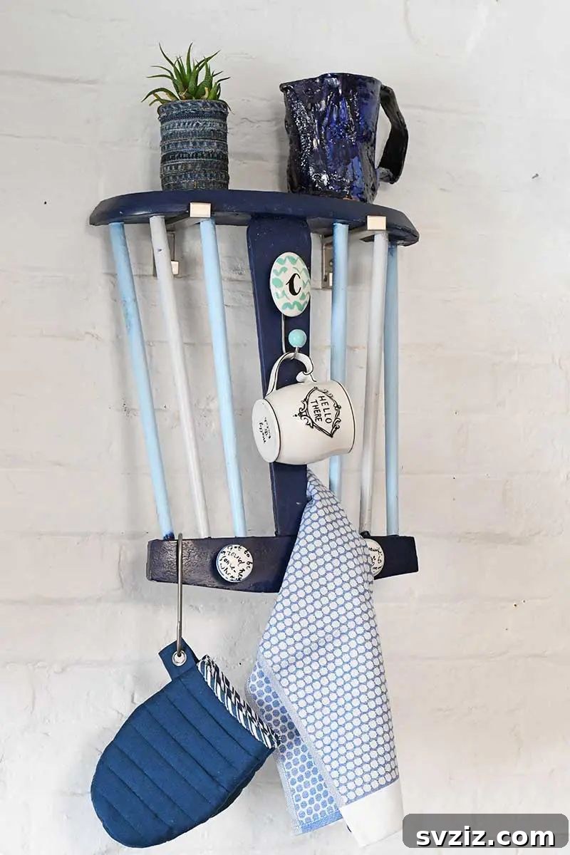 47 Clever Upcycling Hacks for Effortless Home Transformations 40 Chair Back Kitchen Storage