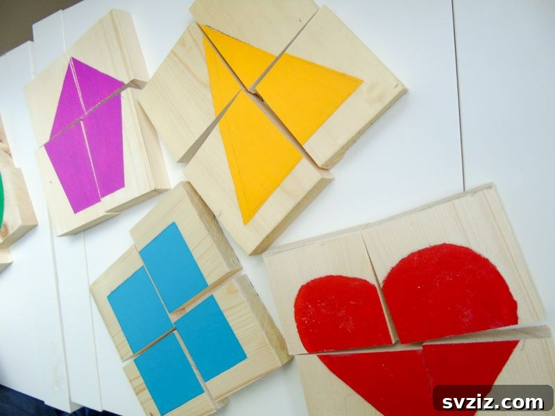 47 Clever Upcycling Hacks for Effortless Home Transformations 7 DIY Wooden Shape Puzzles