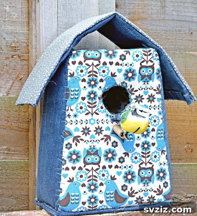 40+ Fun Cardboard Crafts for the Whole Family 25 Upcycled Fabric Birdhouses from Cardboard