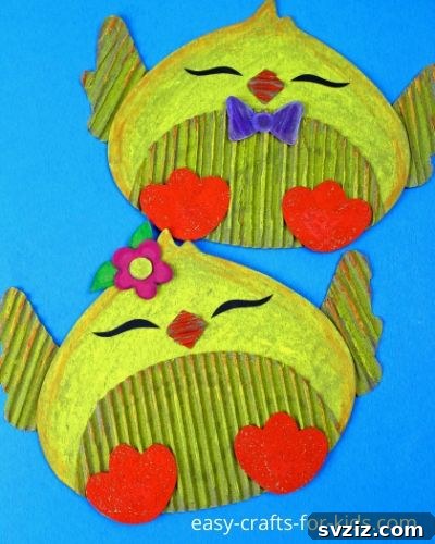 40+ Fun Cardboard Crafts for the Whole Family 30 Cardboard Chick Craft for Easter