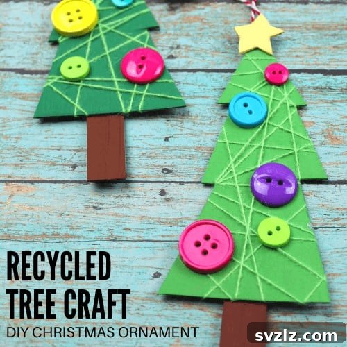 40+ Fun Cardboard Crafts for the Whole Family 42 DIY Cardboard Christmas Tree Craft for Kids