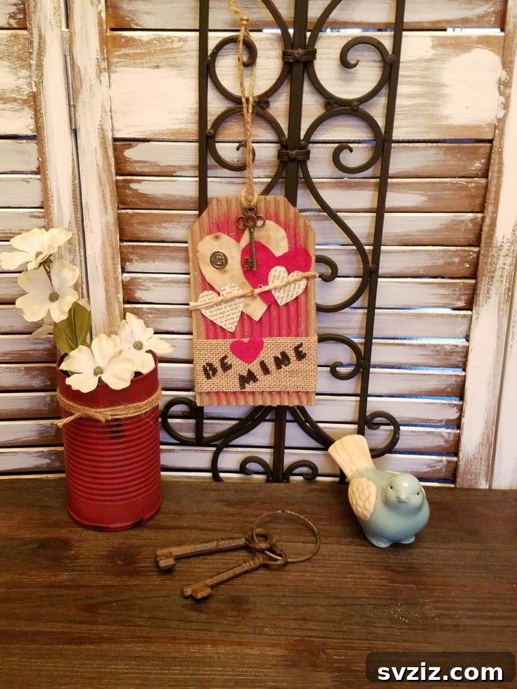 40+ Fun Cardboard Crafts for the Whole Family 10 Recycled Cardboard Valentine’s Day Hang Tag