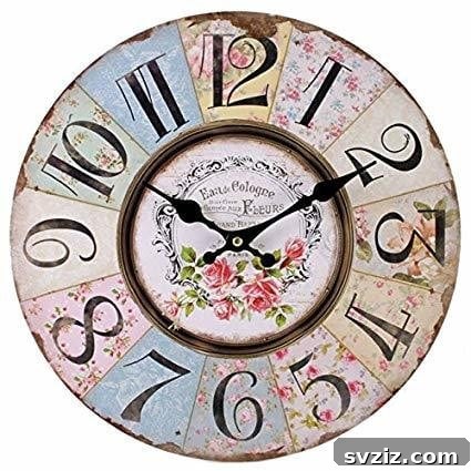 20 Enchanting Shabby Chic Kitchen Makeovers 5 Vintage Clock